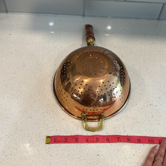 🏴 Copper vintage colander, Korean vintage copper - Picture 8 of 9
